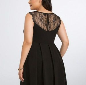 Torrid lace back skater dress